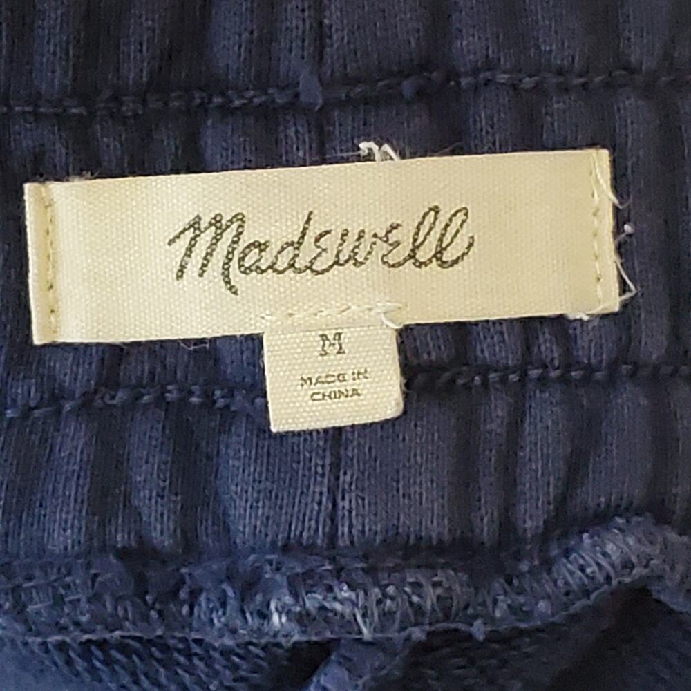 Madewell Cotton Tie-Dye retro blue & white drawstring sweatpants Size Medium - Picture 4 of 11